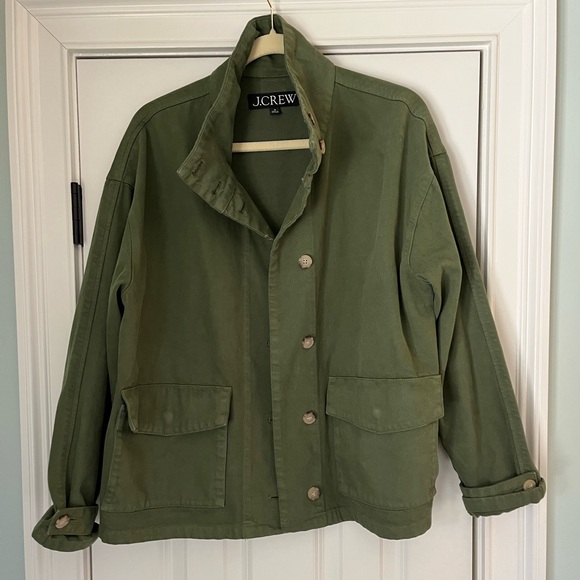 J. Crew Jackets & Blazers - J. Crew Green Utility Jacket Size M